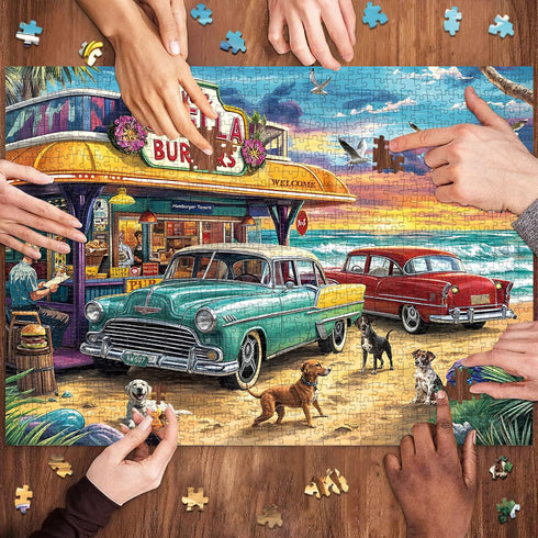 1000 1000 Adults-1:1 Jigsaw Puzzles for Adults Pieces, Interlock Perfectly No Dust, Impossible Difficult Hard Fun Piece