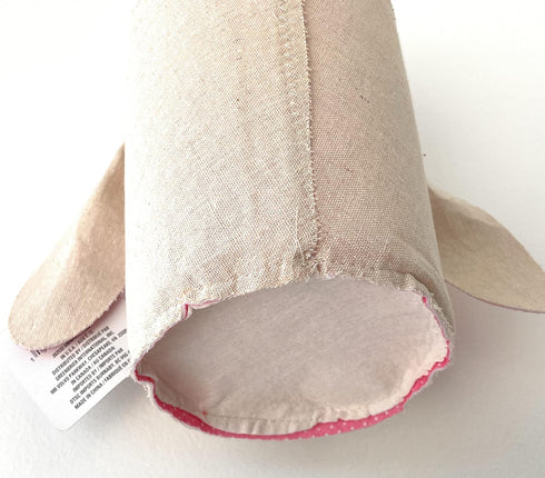 Greenbrier Fabric Bunny Easter Basket - Pink