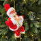 Christmas Decorations, Battery Operated Climbing Santa Claus with Music for Home Party Decoration