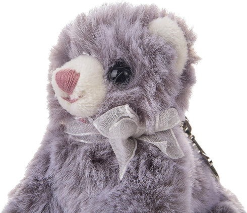 Dilly dudu Gray Cat/Kitten Stuffed Animal Plush Keychain - 4-Inch