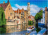 MyPuzzle Historical City Center with Canal in Bruges - Premium 500 Piece Jigsaw Puzzle for Adults
