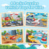 3-5, 4 Packs 4-6, 24-Piece 3-5,Preschool 4-8 Wooden Puzzles for Kids Ages Puzzles for Kids Ages Truck Vehicle Wood