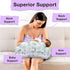 PILLANI Nursing Pillow & Diaper Bag Combo - Perfect Baby Shower Gift