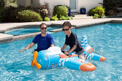 Swimming Poolmaster Inflatable Pool Float Aviator Airplane Pool Rider Toy for Kids
