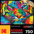 RoseArt Kodak Premium Mosaics - Rainbow Tiger - 750 Piece Jigsaw Puzzle for Adults