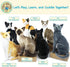 VIAHART Stefan The Siamese Cat - 14 Inch Plush Stuffed Animal by TigerHart Toys