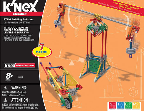 K'NEX Education Intro to Simple Machines: Levers and Pulleys Set, 178 Pieces, For Grades 3-5