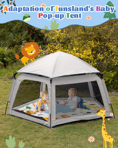 Pentagonal Play Mat for Funsland Baby Playpen - Soft Non-Slip Design