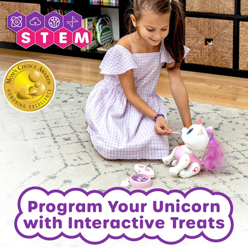 Programmable Power Your Fun Robo Pets Unicorn Toy for Girls and Boys - Remote Control Robot Toys with Interactive Hand