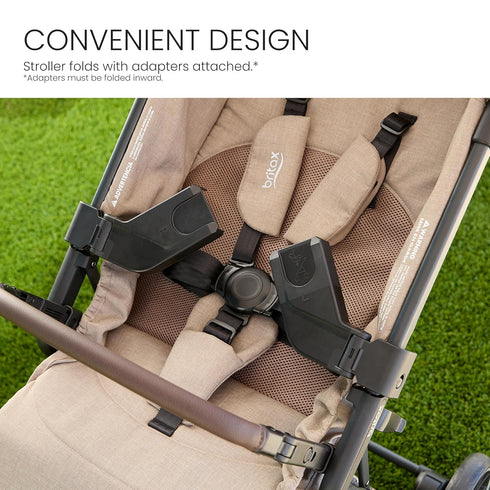 Britax Juniper+ Infant Car Seat Adapters for Select Britax, Maxi-Cosi, Cybex, & Nuna Seats, Compatible with Juniper+