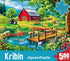 500-Piece Serene Spring Farm Jigsaw Puzzle for Adults
