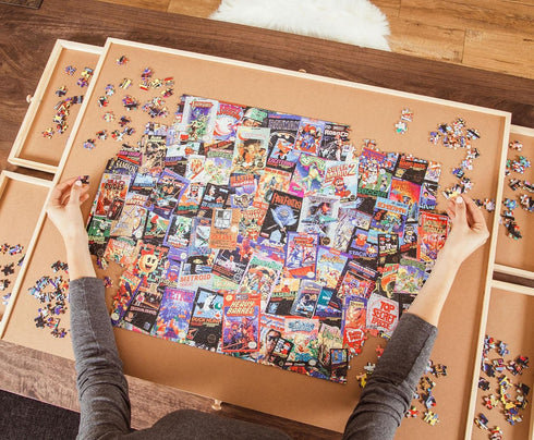 8-Bit Armageddon Retro Video Game Puzzle for Adults and Kids | 1000 Piece Jigsaw Puzzle Toy | Family Game Night (28 x