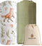 Muslin Swaddle Blankets for Newborns, Green & Forest 2-Pack Soft Viscose derived