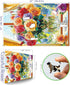 500-Piece 23x15 Inch MINIWAN Jigsaw Puzzle for Adults - Colorful Roses in Glass Vase, Challenging Puzzle, Floral Puzzle