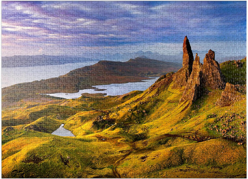 MyPuzzle Premium 1000 Piece Jigsaw Puzzle for Adults - Old Man of Storr Sunrise Isle of Skye Scotland