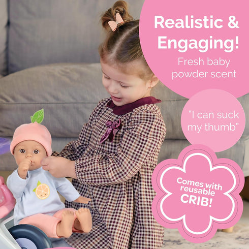 11 1+ Adora Amazon Exclusive Sweet Babies Collection, Soft and Cuddly Baby Doll Machine Washable, Birthday Gift