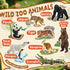 9 3-5 Zippytots PCS Zoo Animal Toys for Kids Realistic Plastic Wild Animal Figurine Toys Educational Learning Toy