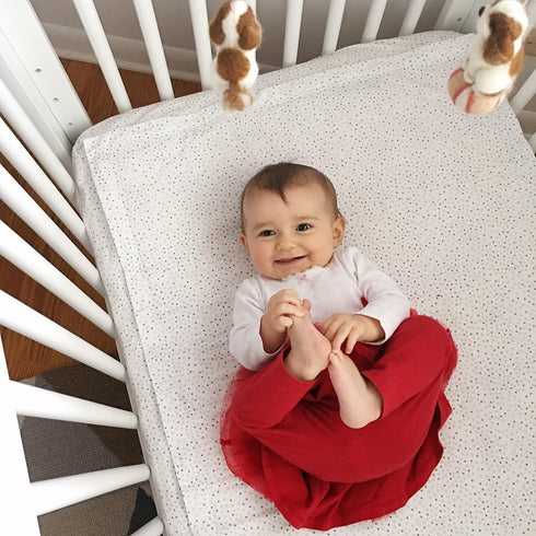 Set 1 1 100% QuickZip Crib Sheet - Faster, Safer, Easier Baby Crib Sheets - Includes Wraparound Base & Zip-On Crib