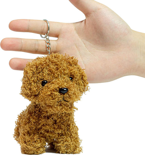 Vel Backpack 5 inch Cute Stuffed Animal Dog Anime Plush Key Chain, Fashion Accessory Clips, Kindergarten Gift, Handbag
