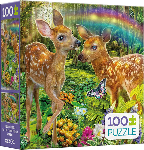 Ceaco - Deer Harmony - 100 Piece Jigsaw Puzzle
