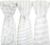Muslin Cotton Baby Swaddle Blankets, Large 3 Pack Sage Green & White