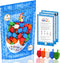 Hanukkah Dreidels, Multicolor Plastic Chanuka Draydels with English Transliteration, 30-Pack