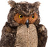(17 inches Melissa & Doug Giant Owl - Lifelike Stuffed Animal Tall), Brown