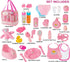 Set 6 Set (38 Set) fash n kolor My Sweet Baby Disappearing Doll Feeding | Baby Care Piece Doll Feeding pc
