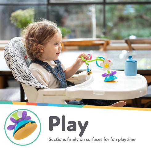 Nuby Buzzy Blossoms - Interactive High Chair Toy with Suction Base for Early Development