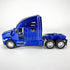 T700 1:68 Pullback KiNSMART Kenworth Container Truck, Scale, Die Cast Metal Model, Blue with Decals, Action