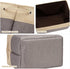 Sea Team 3-Pack Extra Large Storage Basket Set, Trunk Organizer, Rectangular Canvas Fabric Collapsible Shelf Box