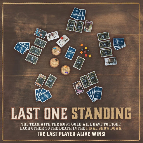 1876 2-9 Facade Games Deadwood Card Game of Strategy, Deceit, and Luck for Players