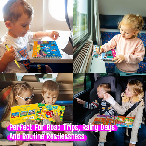 30 3, 4, 5, 6 SpriteGru Search & Find Book, Dry Erase Activities Game Pad, Reusable & Erasable Montessori Learning Toy