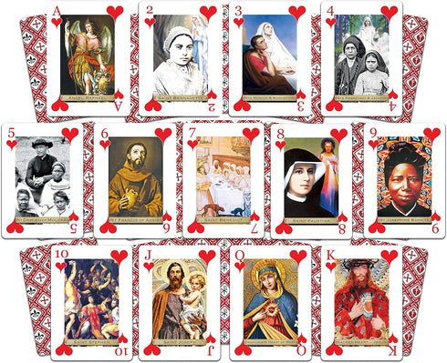 Premium Card Deck Featuring The Saints - High-Quality Design