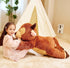 IKASA Giant Highland Cow Stuffed Animal Plush Toy, Large 33" Cute Fluffy Jumbo Soft Toys, Gifts for Kids
