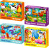 QUOKKA Puzzles for Toddlers 3-5 - 4 x 30 Pieces Animal Learning Jigsaw Puzzles for Kids Ages 2-4