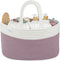 Comfy Cubs Diaper Caddy Organizer, Large Portable Baby Diaper Storage Bin, Tote Bag with Dividers for Nursery