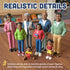 Cre8tive Minds Set 3+, Set 8 Creative Minds Marvel Education African American Family Toy Figure for Kids Ages
