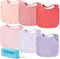 Zainpe 6Pcs Soft Absorbent Muslin Cotton Baby Bibs, Adjustable Bandana Drool Bib for Boy Girl 0-36 Months