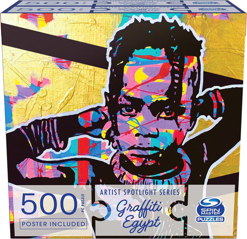 Spin Master Puzzles, 500-Piece 2 Jigsaw Puzzle Bundle, Battle of Roses & Morning Graffiti, for Ages 12+