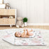 30x36in Sweet Jojo Designs Soft Baby Blanket (Pink/Grey Boho Floral) for Girls, Infant, Newborns, Toddler - Stroller