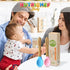 Nutrichef 2 Piece Baby & Toddler Spoon Set, All Natural Wooden Spoon Set with Soft Curved Food Grade Silicone Head,