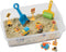 Creativity for Kids Sensory Bin: Construction Zone Playset, Excavator Toys for Boys Ages 3-5+ for Outdoor Fun
