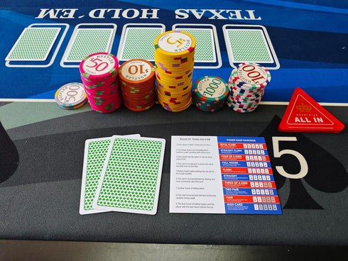 Busieea 10 Bussiea Poker Hand Rankings Cards, Texas Hold 'Em Hand Ranking Chart Card, Hand Rankings Quick Reference