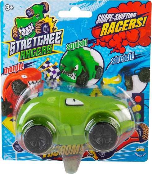 ORB Funkee Stretchee Racers Assorted Expressions 3 Pack, Sensory/Fidget Collectible Toys for Kids and Adults