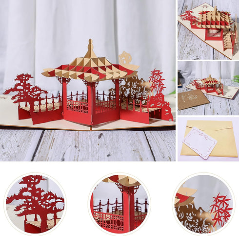 Micro Building Blocks Set, Chinese Suzhou Garden Architecture & Cherry Blossom Bonsai Tree, 2350 pcs