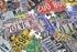 USA License Plate Map 1000 Piece Jigsaw Puzzle - Cool Wall Art in the Shape of the US - 31 inches long