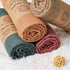 4 Pack 47 47 inches Meracorallo Muslin Swaddle Blanket, Neutral Swaddle Blankets, Silky Soft Receiving Blanket, Soild