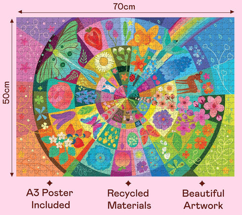 1000 1000 Summer 28 20 inches Elena Essex Puzzles Pieces - Spring Wheel, Jigsaw Puzzles Pieces, Spring Puzzle, Color