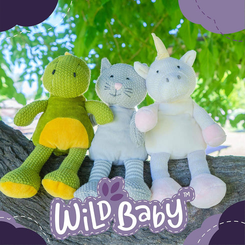 "Cat Stuffed Animals Warmie for Kids - 12 Inch Microwavable Plush Pal with Dried Lavender Aromatherapy"